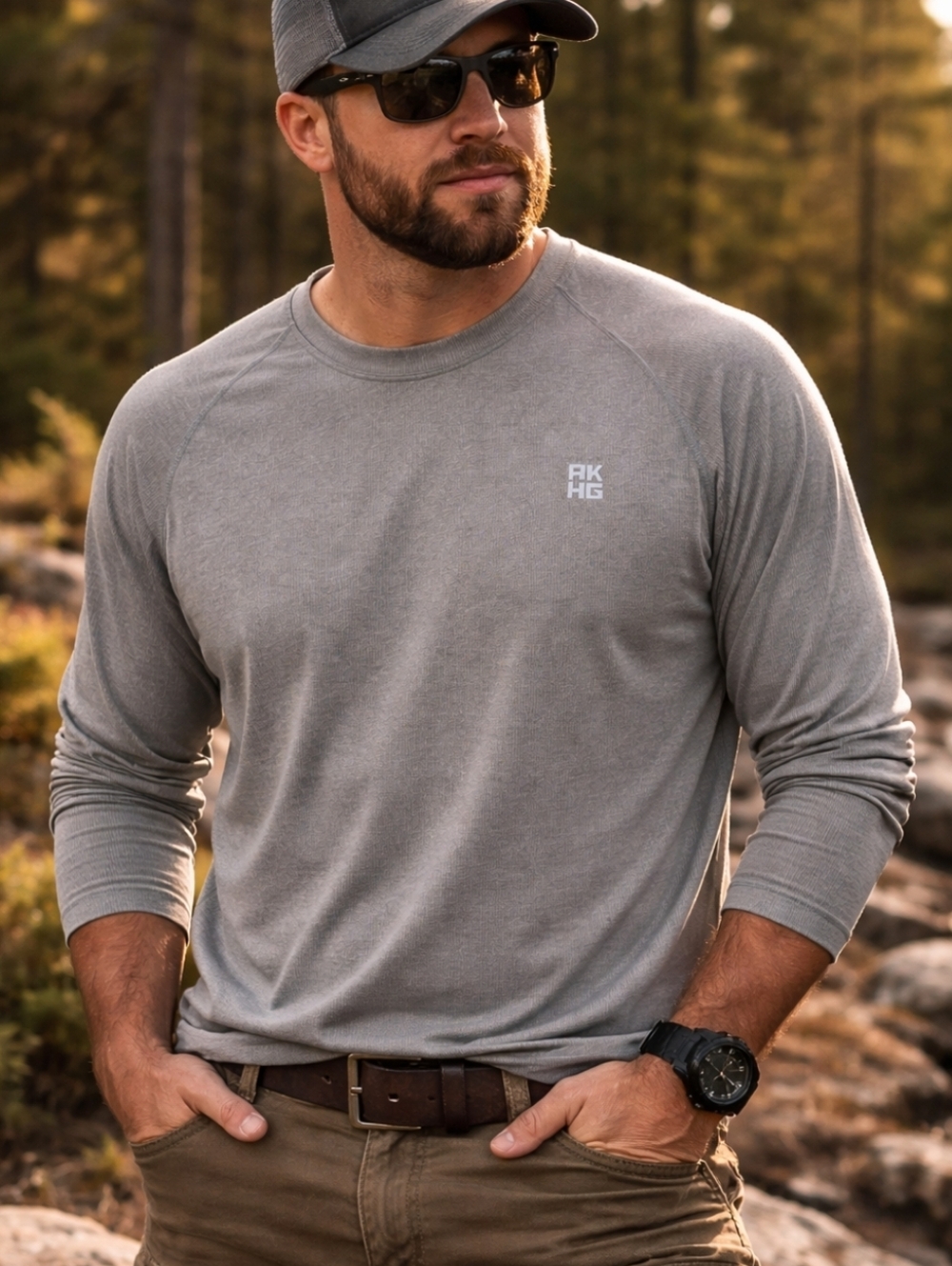 Duluth Trading AKHG‎ Long Sleeve Thermal Shirt 3XL Gray Rugged Outdoor